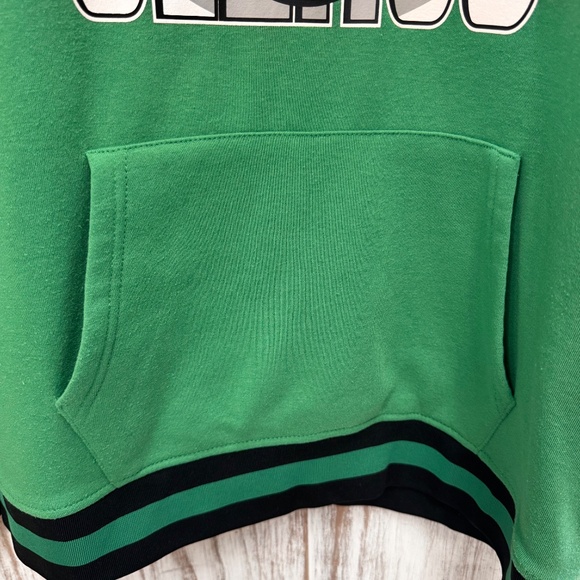 NBA Mens‎ Boston Celtics Green Sweatshirt Hoodie Pullover XL Front Pocket - Picture 4 of 12